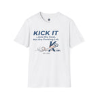 Kick It Soccer T‑Shirt — "Kick It into the Goal, Not the Parking Lot" Casual Crew Tee
