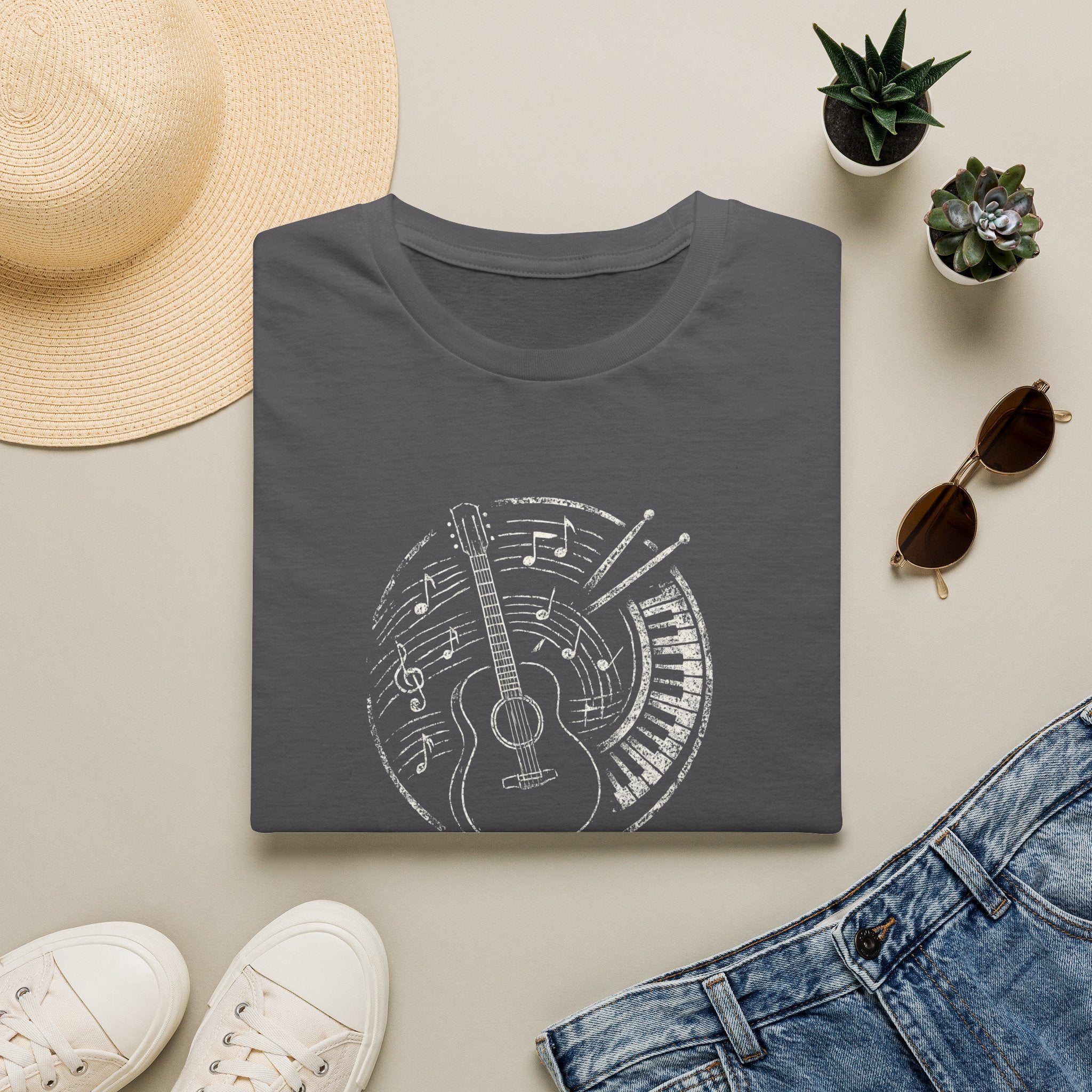 Musical Guitar Emblem T-Shirt